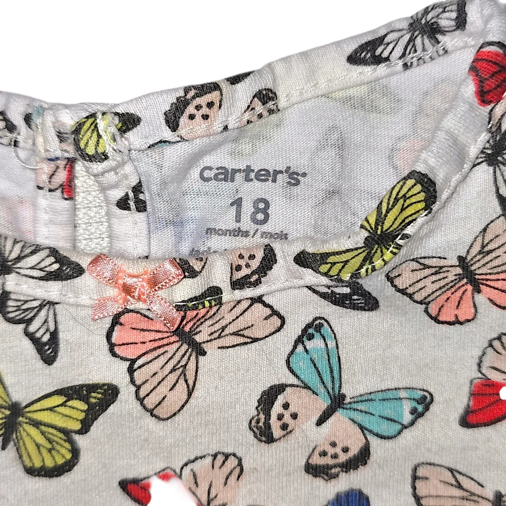 Carter's Butterfly Print‎ Baby Dress 18M